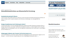 Desktop Screenshot of news.gesundheitkompakt.de