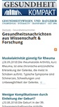 Mobile Screenshot of news.gesundheitkompakt.de