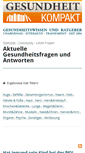 Mobile Screenshot of fragen.gesundheitkompakt.de