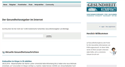 Desktop Screenshot of gesundheitkompakt.de